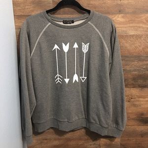 (sale) Cupshe gray sweatshirt size XL